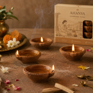 cow dung diyas